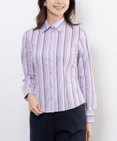 NARACAMICIE / ナラカミーチェ シャツ・ブラウス | 【NARACAMICIE】ストレッチランダムストライプ長袖シャツ