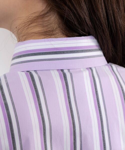 NARACAMICIE / ナラカミーチェ シャツ・ブラウス | 【NARACAMICIE】ストレッチランダムストライプ長袖シャツ | 詳細16