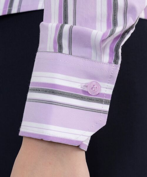 NARACAMICIE / ナラカミーチェ シャツ・ブラウス | 【NARACAMICIE】ストレッチランダムストライプ長袖シャツ | 詳細17