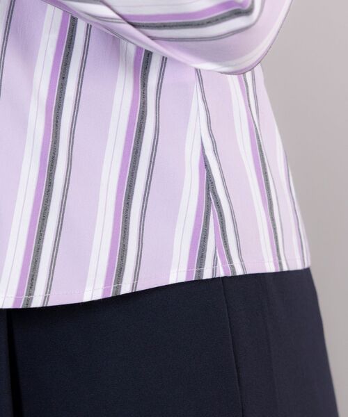 NARACAMICIE / ナラカミーチェ シャツ・ブラウス | 【NARACAMICIE】ストレッチランダムストライプ長袖シャツ | 詳細18
