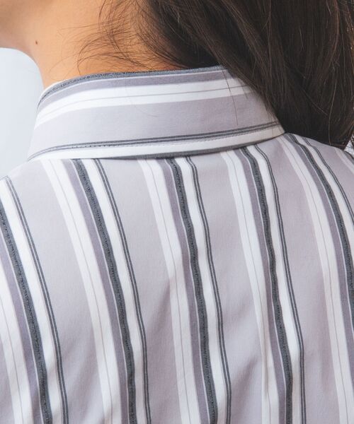 NARACAMICIE / ナラカミーチェ シャツ・ブラウス | 【NARACAMICIE】ストレッチランダムストライプ長袖シャツ | 詳細6