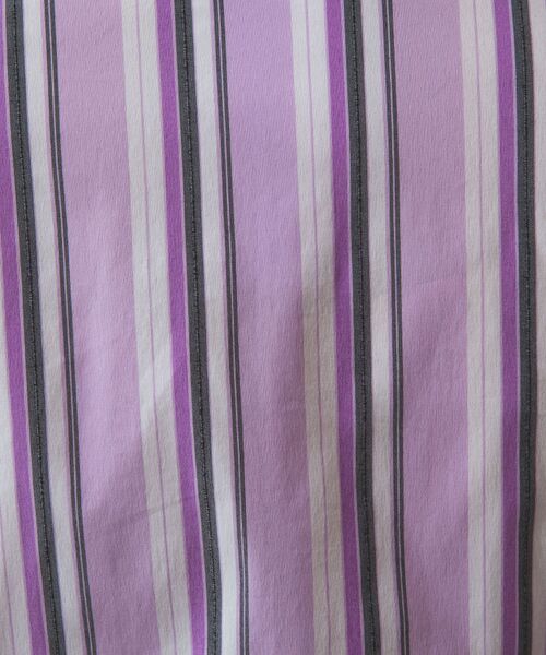 NARACAMICIE / ナラカミーチェ シャツ・ブラウス | 【NARACAMICIE】ストレッチランダムストライプスタンドフリル長袖ブラウス | 詳細21