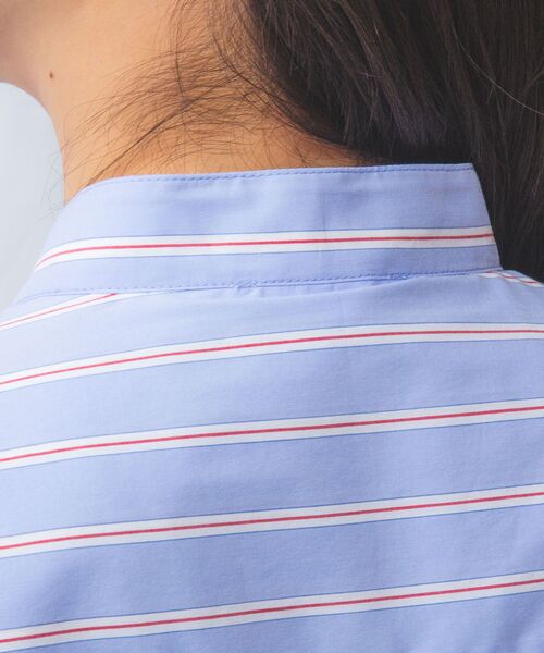 NARACAMICIE / ナラカミーチェ シャツ・ブラウス | 【NARACAMICIE】ランダムストライプテントライン長袖ブラウス | 詳細16