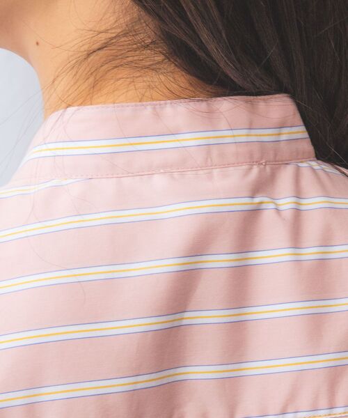 NARACAMICIE / ナラカミーチェ シャツ・ブラウス | 【NARACAMICIE】ランダムストライプテントライン長袖ブラウス | 詳細6