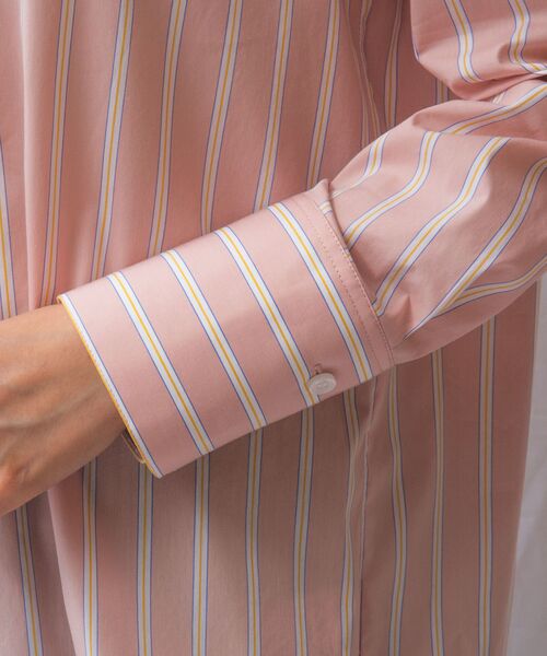 NARACAMICIE / ナラカミーチェ シャツ・ブラウス | 【NARACAMICIE】ランダムストライプテントライン長袖ブラウス | 詳細7