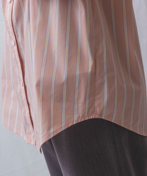 NARACAMICIE / ナラカミーチェ シャツ・ブラウス | 【NARACAMICIE】ランダムストライプテントライン長袖ブラウス | 詳細8