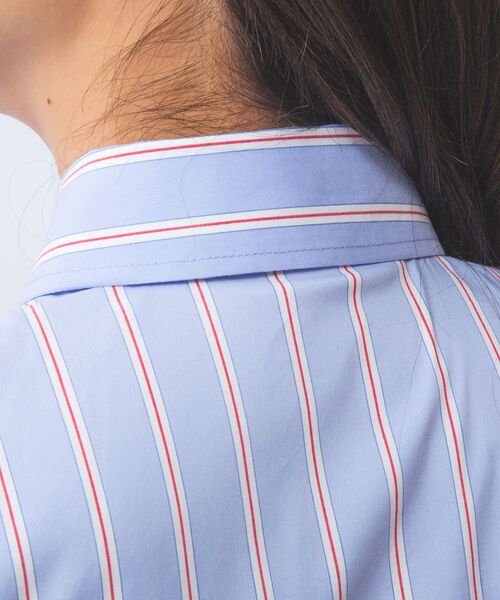 NARACAMICIE / ナラカミーチェ シャツ・ブラウス | 【NARACAMICIE】ランダムストライプフロントフリル長袖シャツ | 詳細18