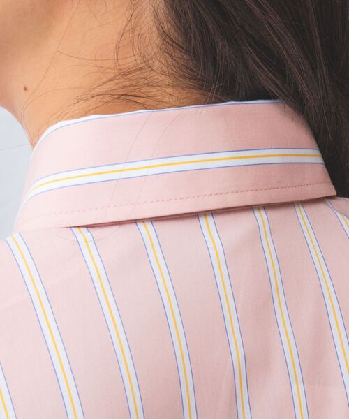 NARACAMICIE / ナラカミーチェ シャツ・ブラウス | 【NARACAMICIE】ランダムストライプフロントフリル長袖シャツ | 詳細7