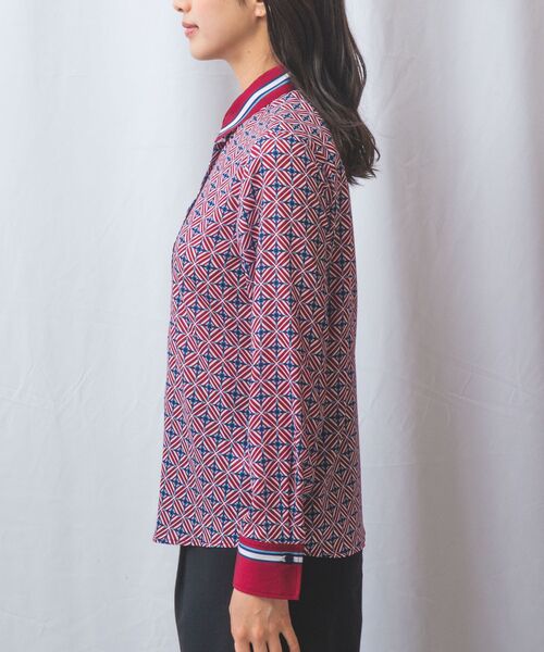 NARACAMICIE / ナラカミーチェ シャツ・ブラウス | 【NARACAMICIE】幾何柄サテン長袖シャツ | 詳細2