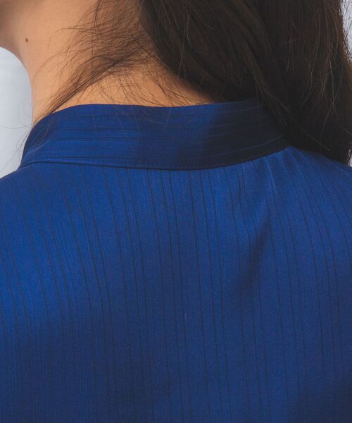 NARACAMICIE / ナラカミーチェ シャツ・ブラウス | 【NARACAMICIE】サテンストライプフロントタック長袖ブラウス | 詳細26