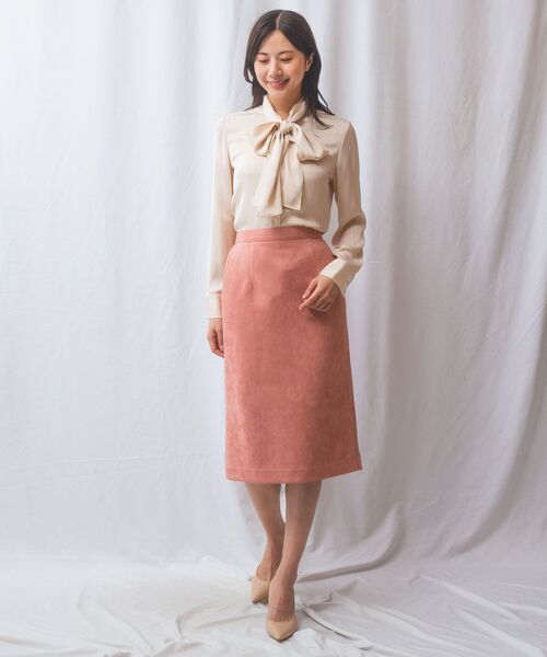 NARACAMICIE / ナラカミーチェ シャツ・ブラウス | 【NARACAMICIE】サテンストライプボウタイ長袖ブラウス | 詳細11