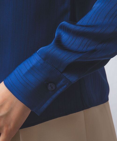 NARACAMICIE / ナラカミーチェ シャツ・ブラウス | 【NARACAMICIE】サテンストライプボウタイ長袖ブラウス | 詳細29