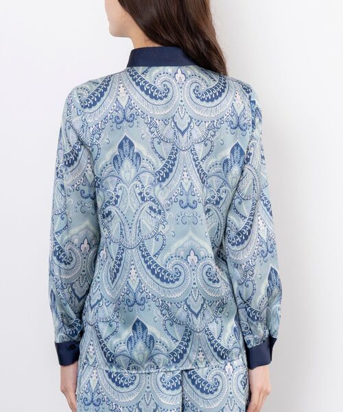 NARACAMICIE / ナラカミーチェ シャツ・ブラウス | 【NARACAMICIE】【セットアップ対応】ペイズリー柄フリル長袖ブラウス | 詳細3