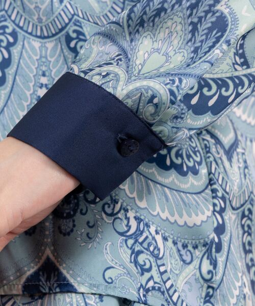 NARACAMICIE / ナラカミーチェ シャツ・ブラウス | 【NARACAMICIE】【セットアップ対応】ペイズリー柄フリル長袖ブラウス | 詳細6