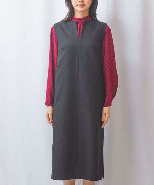 NARACAMICIE / ナラカミーチェ ミニ・ひざ丈スカート | 【NARACAMICIE】Sukarno Dry ジャンパースカート | 詳細1