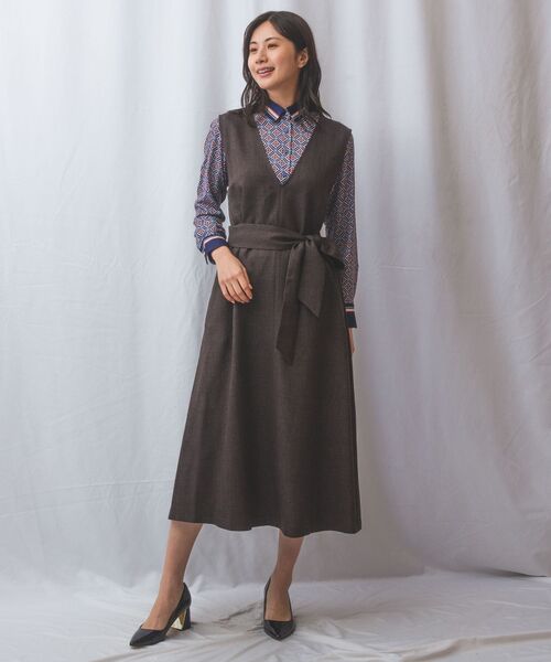 NARACAMICIE / ナラカミーチェ ミニ・ひざ丈スカート | 【NARACAMICIE】ラチネジャンパースカート | 詳細15