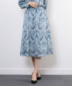 NARACAMICIE / ナラカミーチェ ミニ・ひざ丈スカート | 【NARACAMICIE】【セットアップ対応】ペイズリー柄スカート