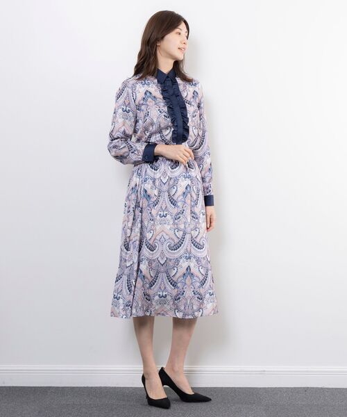 NARACAMICIE / ナラカミーチェ ミニ・ひざ丈スカート | 【NARACAMICIE】【セットアップ対応】ペイズリー柄スカート | 詳細14