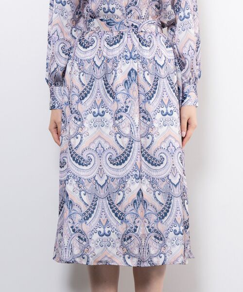 NARACAMICIE / ナラカミーチェ ミニ・ひざ丈スカート | 【NARACAMICIE】【セットアップ対応】ペイズリー柄スカート | 詳細8