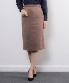 NARACAMICIE / ナラカミーチェ ミニ・ひざ丈スカート | 【NARACAMICIE】フェイクスエードタイトスカート