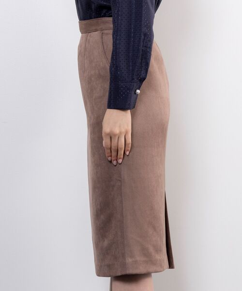 NARACAMICIE / ナラカミーチェ ミニ・ひざ丈スカート | 【NARACAMICIE】フェイクスエードタイトスカート | 詳細2