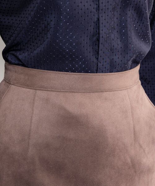 NARACAMICIE / ナラカミーチェ ミニ・ひざ丈スカート | 【NARACAMICIE】フェイクスエードタイトスカート | 詳細4