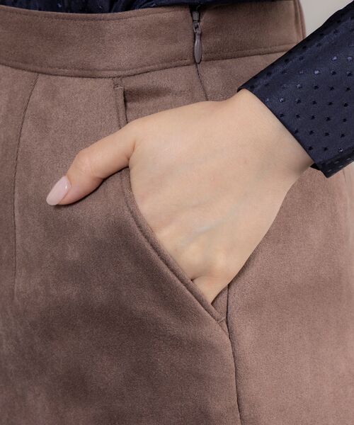 NARACAMICIE / ナラカミーチェ ミニ・ひざ丈スカート | 【NARACAMICIE】フェイクスエードタイトスカート | 詳細8