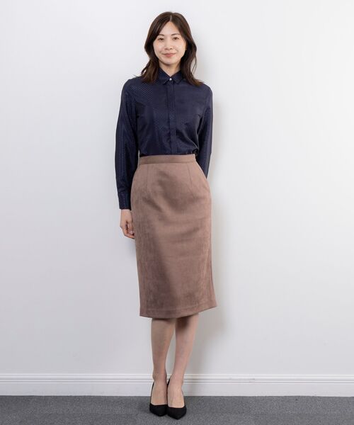 NARACAMICIE / ナラカミーチェ ミニ・ひざ丈スカート | 【NARACAMICIE】フェイクスエードタイトスカート | 詳細9