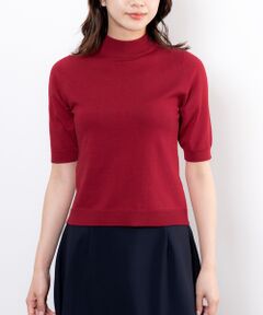 【NARACAMICIE】【ツインニット対応】調温ニット5分袖プルオーバー