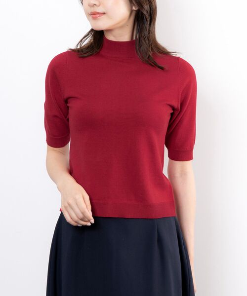 NARACAMICIE / ナラカミーチェ ニット・セーター | 【NARACAMICIE】【ツインニット対応】調温ニット5分袖プルオーバー | 詳細2