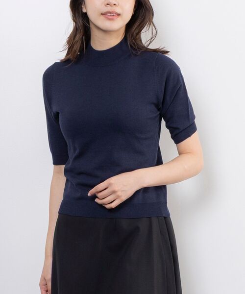 NARACAMICIE / ナラカミーチェ ニット・セーター | 【NARACAMICIE】【ツインニット対応】調温ニット5分袖プルオーバー | 詳細3