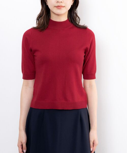 NARACAMICIE / ナラカミーチェ ニット・セーター | 【NARACAMICIE】【ツインニット対応】調温ニット5分袖プルオーバー | 詳細4