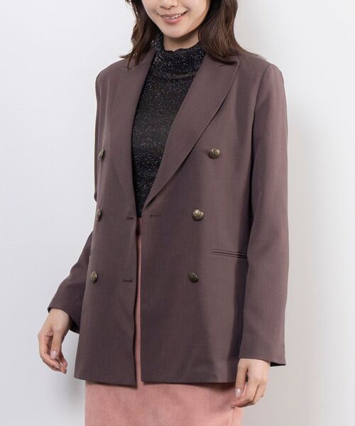 NARACAMICIE / ナラカミーチェ テーラードジャケット | 【NARACAMICIE】ダブルブレストジャケット | 詳細1