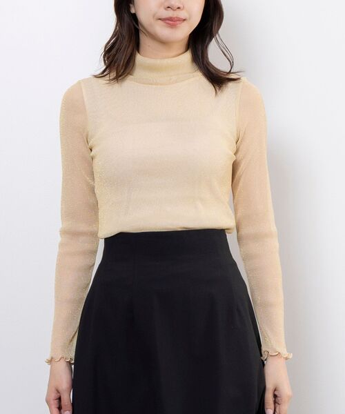 NARACAMICIE / ナラカミーチェ カットソー | 【NARACAMICIE】ラメチュールタートルプルオーバー | 詳細2