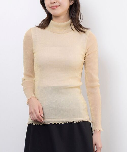 NARACAMICIE / ナラカミーチェ カットソー | 【NARACAMICIE】ラメチュールタートルプルオーバー | 詳細3