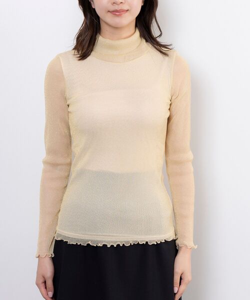 NARACAMICIE / ナラカミーチェ カットソー | 【NARACAMICIE】ラメチュールタートルプルオーバー | 詳細4