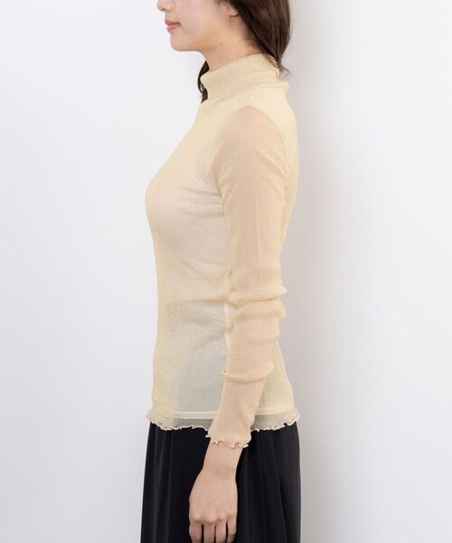 NARACAMICIE / ナラカミーチェ カットソー | 【NARACAMICIE】ラメチュールタートルプルオーバー | 詳細5