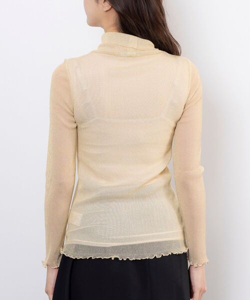 NARACAMICIE / ナラカミーチェ カットソー | 【NARACAMICIE】ラメチュールタートルプルオーバー | 詳細6