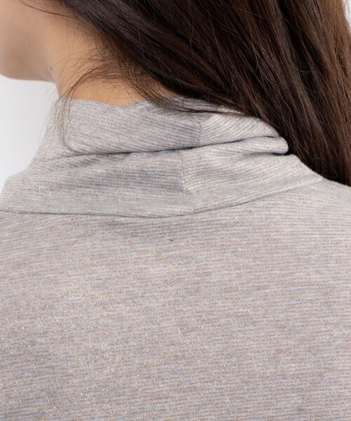 NARACAMICIE / ナラカミーチェ カットソー | 【NARACAMICIE】ラメチュールタートルプルオーバー | 詳細6