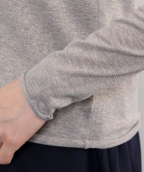 NARACAMICIE / ナラカミーチェ カットソー | 【NARACAMICIE】ラメチュールタートルプルオーバー | 詳細7