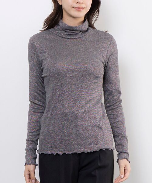 NARACAMICIE / ナラカミーチェ カットソー | 【NARACAMICIE】オーロララメタートルプルオーバー | 詳細1