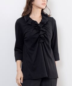 NARACAMICIE / ナラカミーチェ カットソー | 【NARACAMICIE】無地フリルカットソー