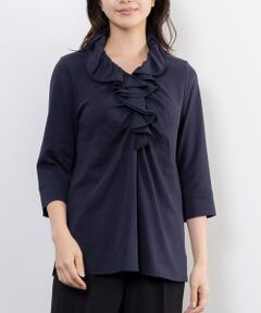 NARACAMICIE / ナラカミーチェ カットソー | 【NARACAMICIE】無地フリルカットソー