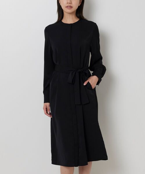 NARACAMICIE / ナラカミーチェ ロング・マキシ丈ワンピース | 【NARACAMICIE】羽織りワンピース(ブラック)