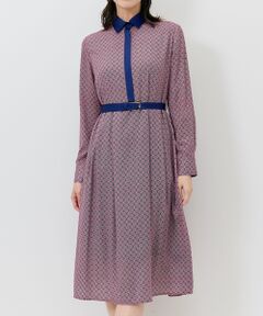 NARACAMICIE / ナラカミーチェ ロング・マキシ丈ワンピース | 【NARACAMICIE】幾何柄ワンピース