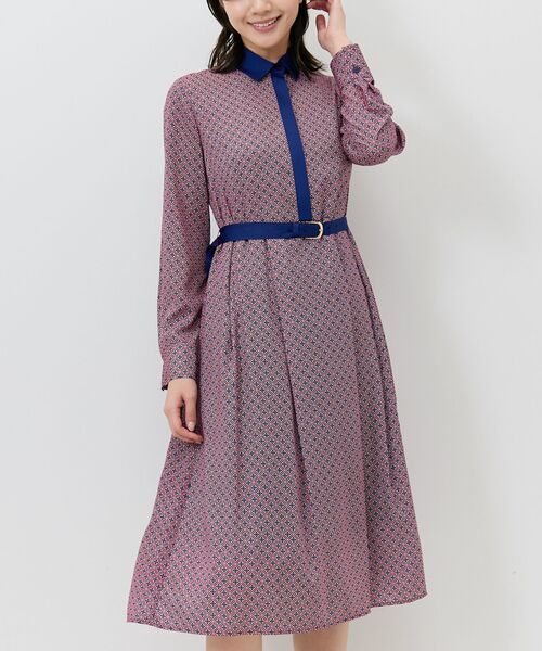 NARACAMICIE / ナラカミーチェ ロング・マキシ丈ワンピース | 【NARACAMICIE】幾何柄ワンピース | 詳細1