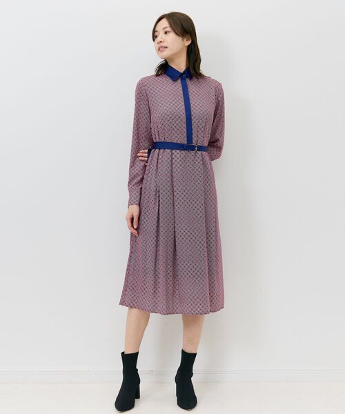 NARACAMICIE / ナラカミーチェ ロング・マキシ丈ワンピース | 【NARACAMICIE】幾何柄ワンピース | 詳細11