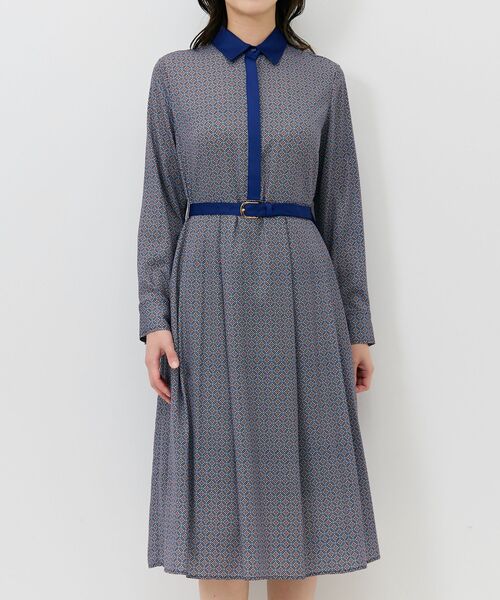 NARACAMICIE / ナラカミーチェ ロング・マキシ丈ワンピース | 【NARACAMICIE】幾何柄ワンピース | 詳細12