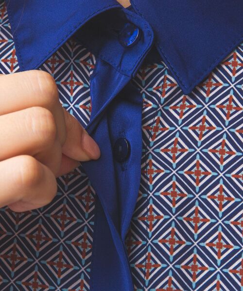 NARACAMICIE / ナラカミーチェ ロング・マキシ丈ワンピース | 【NARACAMICIE】幾何柄ワンピース | 詳細18