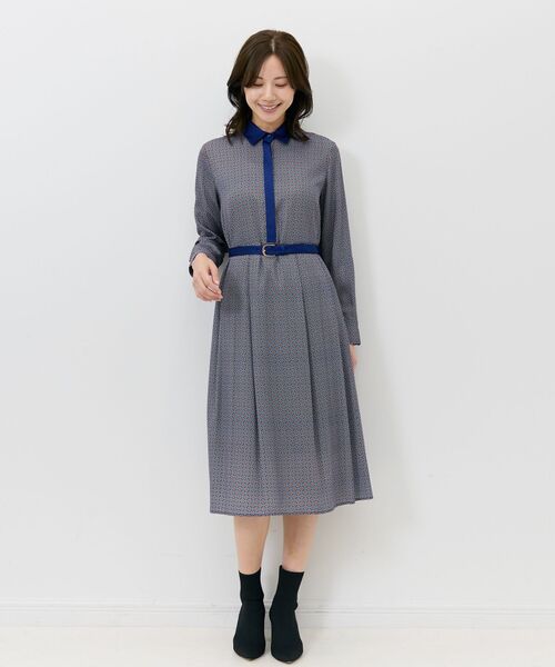 NARACAMICIE / ナラカミーチェ ロング・マキシ丈ワンピース | 【NARACAMICIE】幾何柄ワンピース | 詳細22